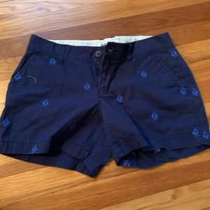 blue sailboat shorts
